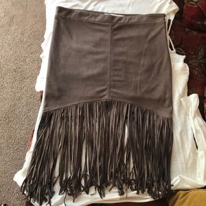 Fringe Western-Style Skirt
